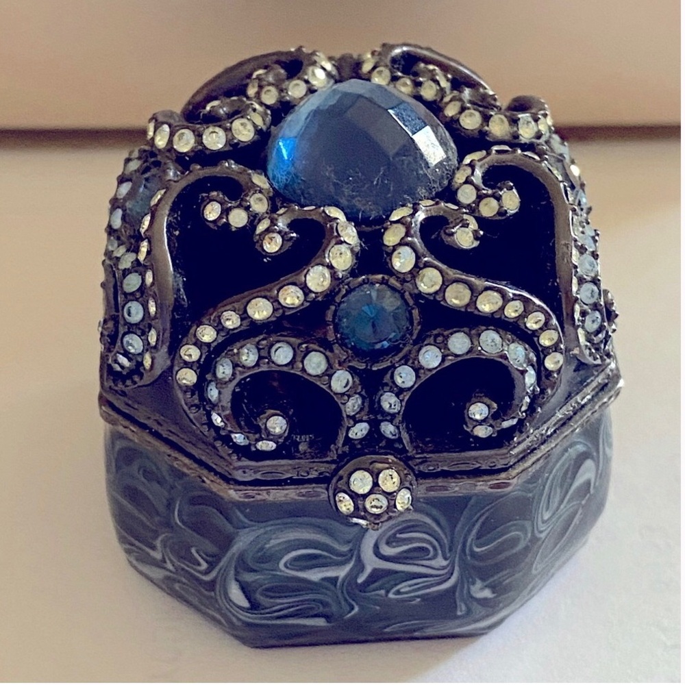 Jay Strongwater Blue Trinket Box